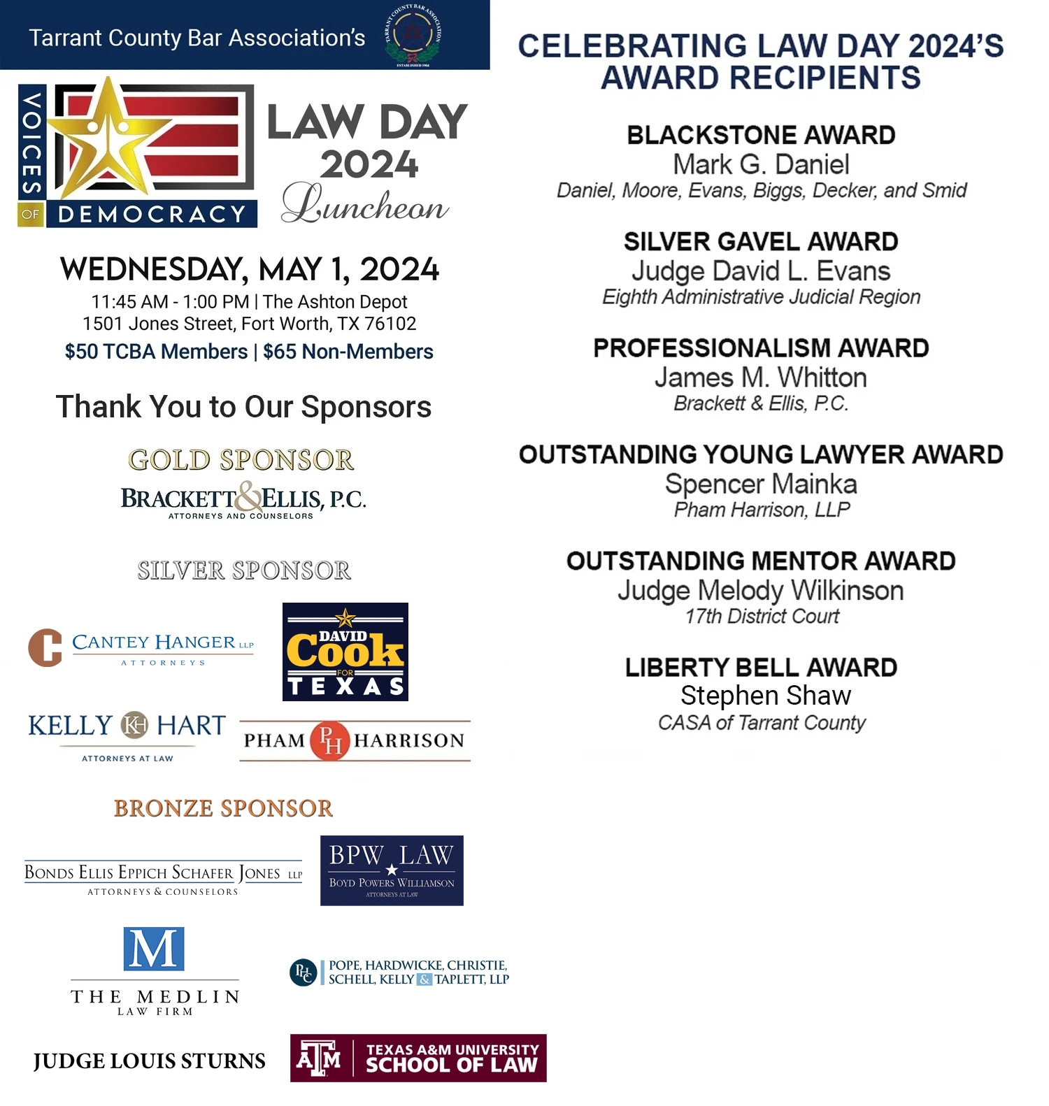 Law Day Awards Luncheon 2024
